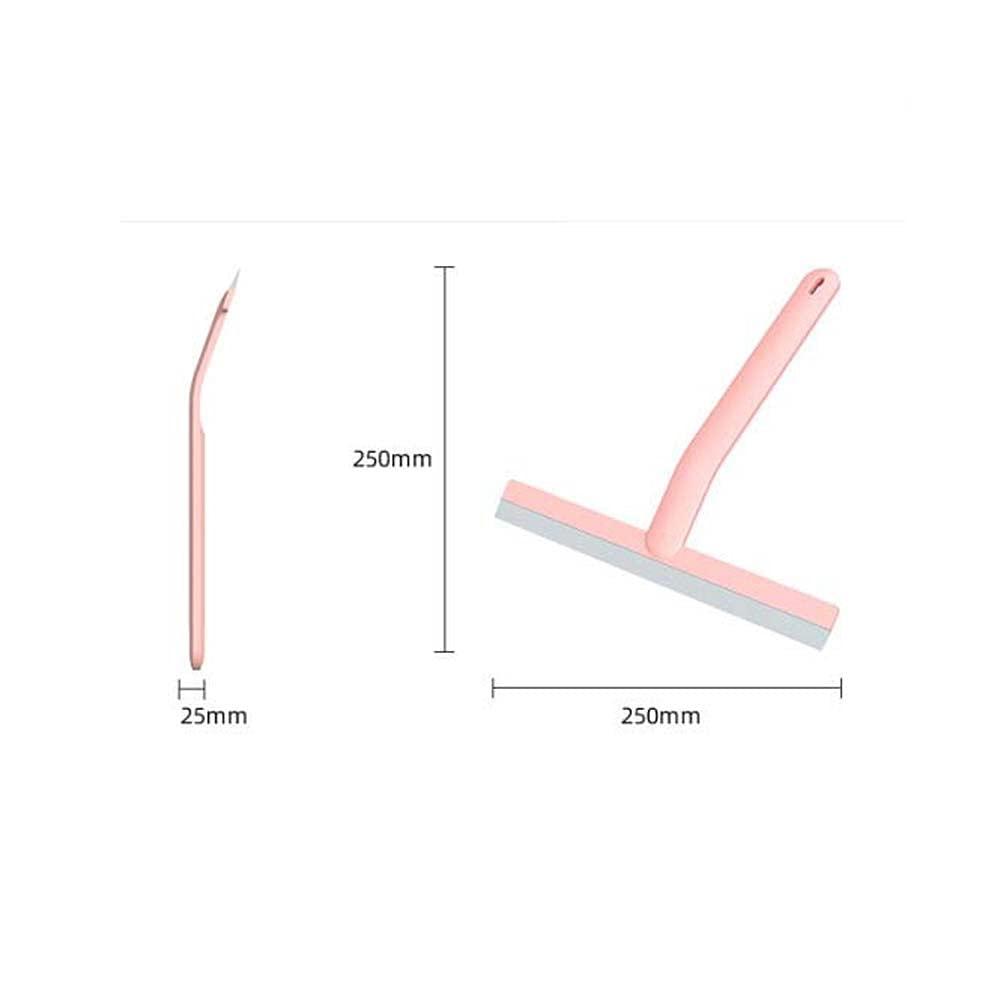 FGHUK Shower Squeegee for Bathroom Shower Glass Doors,Household Cleaning Wiper Tool, for Bathroom, Mirrors, Windows Cars(Pink)