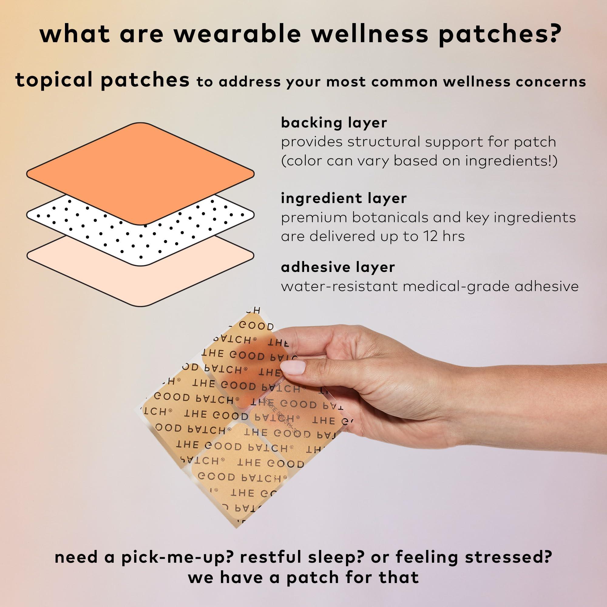 The Good Patch The Good Patch Rescue After Party Patch, Natural Patch with DHM, Vitamin B1, Green Tea, Plant Powered Wearable Wellness, Bounce back after a night out (16 Total Patches)