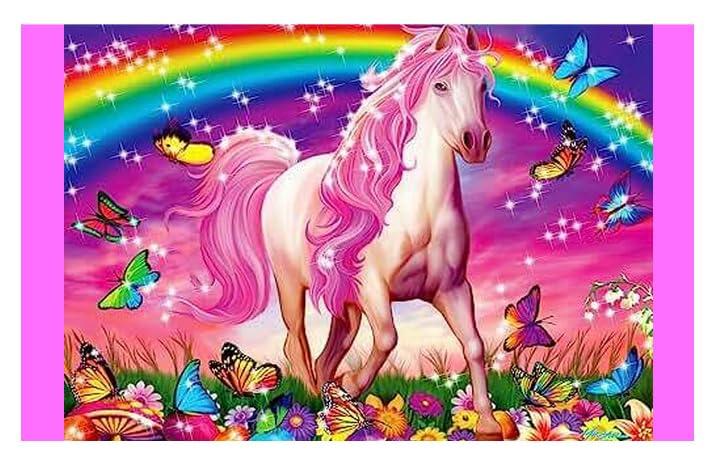 TNCT Colorful Unicorn Edible Image For Your Half Sheet Cake!