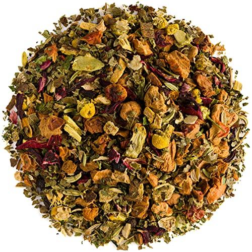 Valley of Tea Relaxing Organic Tea Chamomile Blend - Soothes Anxiety and Relieves Stress - Relaxing the Nerves - Calming Camomille Loose Leaf Blend - Camomille Teas Camameal Tea Camimile Camomile Herb 100g