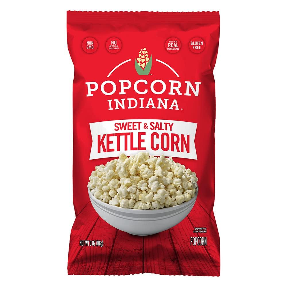 Popcorn, Indiana Popcorn Indiana Kettle Corn, Family Size - 7 Oz (Pack of 12)