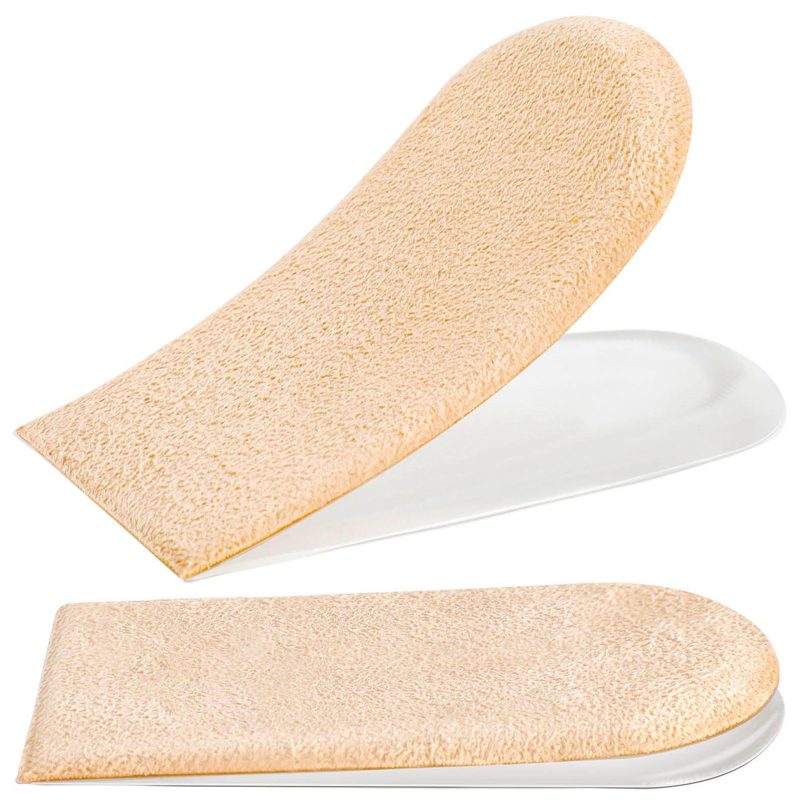 PrettSole PrettSole 5mm to10mm Heel Lifts(2 Layers), Height Increase Insoles for Leg Length Discrepancy - Large Shoe Lifts for Men, Shoe Inserts Comfort Half Foot Pads for Heel Pain - 1 Pair