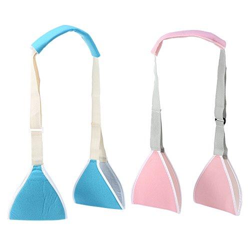 Zerone Adjustable Arm Sling Shoulder Support Sprain Fracture Brace Strap for Children Adult 2 Colors (Pink)