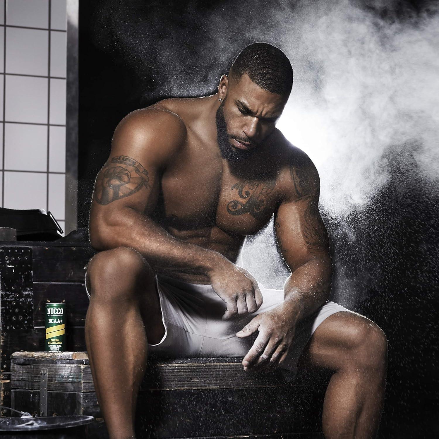 SORINA Nocco BCAA Energy Drink 330ml Caffeine Free - Citrus/Elderflower, Pack of 12