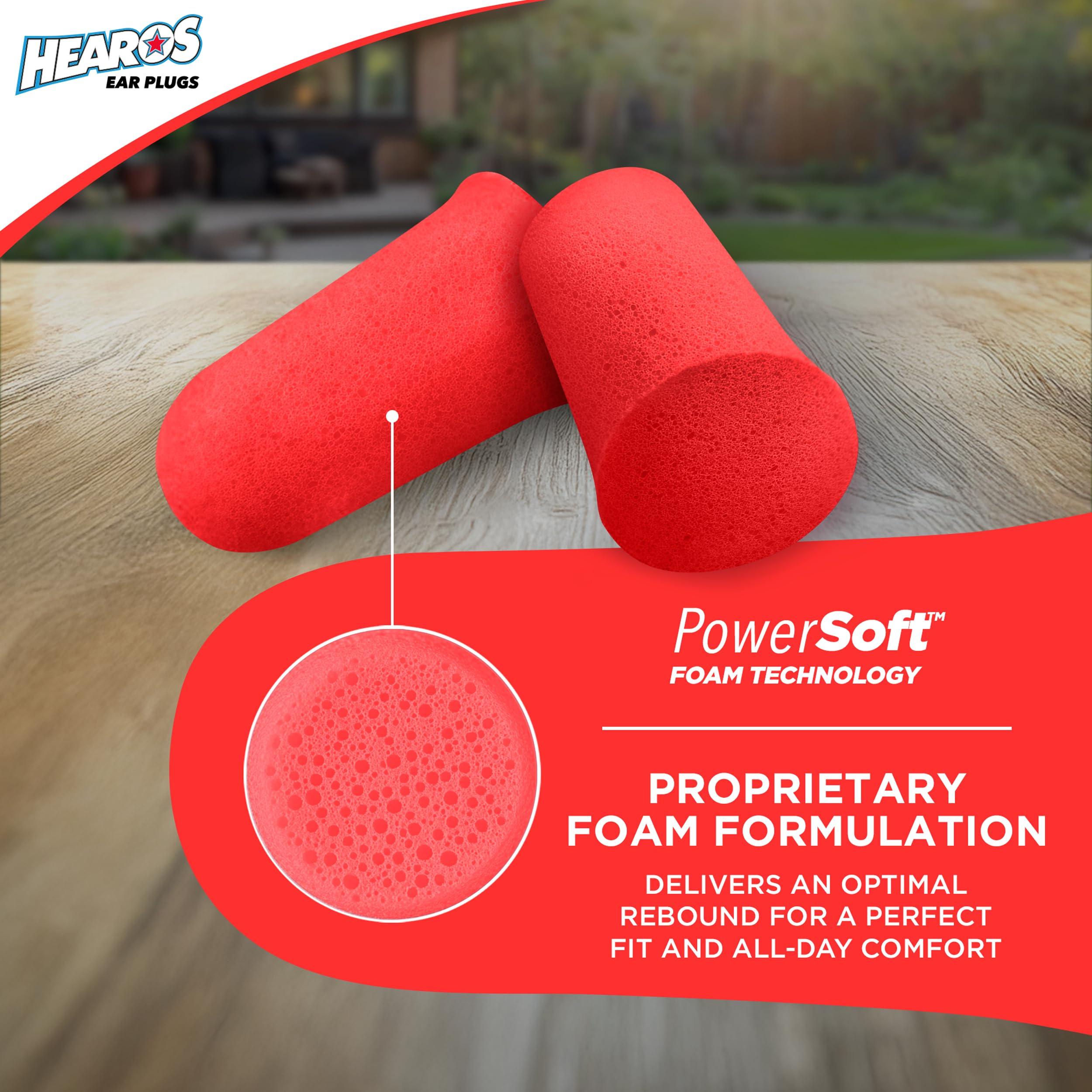 Hearos Hearos Radical Protection Foam Ear Plugs, Hearing Protection, NRR 33, 12 Pair, Orange (5801)