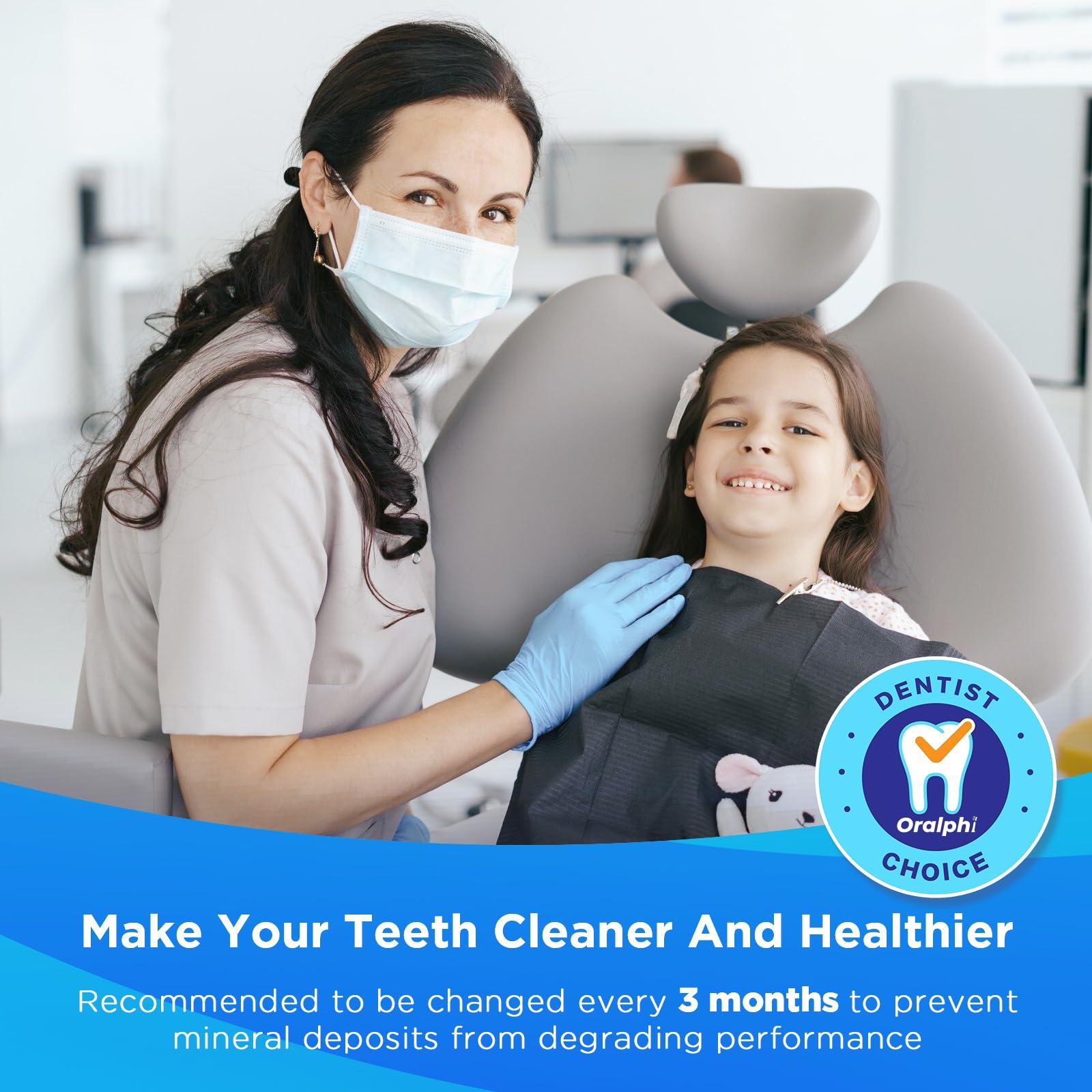 Oralphi Replacement Tips for Waterpik Water Flosser (6 Pik Pocket Tips + Storage Case Combo)