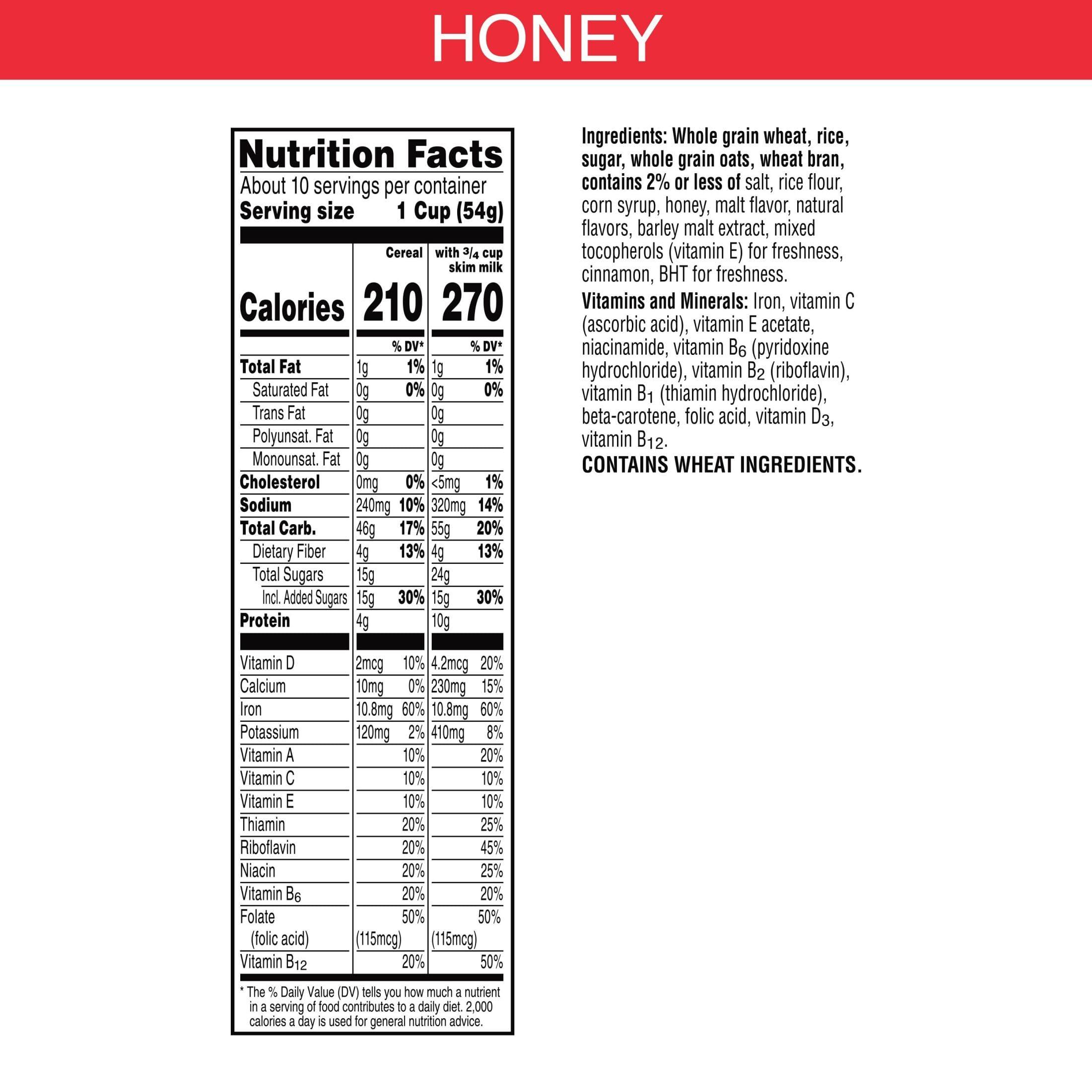 Special K Kellogg\'s Special K Cold Breakfast Cereal, Oat Crunch Honey, Fiber Cereal (8 Boxes)