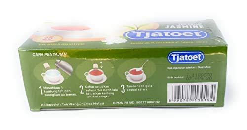 Tjatoet Teh Tjatoet Jasmine Tea 25-ct, 50 Gram (Pack of 3)