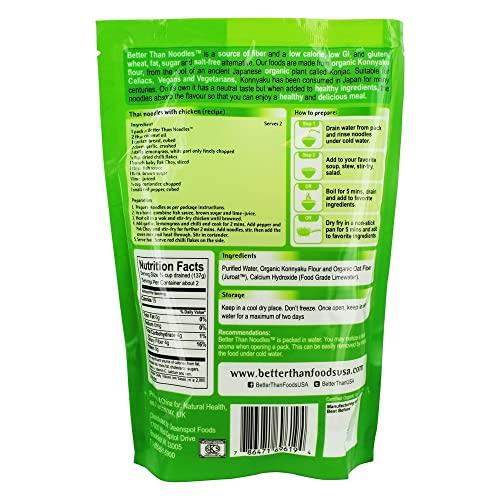 Better Than Noodles Better Than Noodles Certified Organic. Vegan, Gluten-Free, Non-GMO, Konjac Noodles 14 Ounces (6 Pack)
