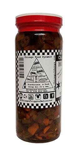 Chicago Johnny's 6 Pack Of Chicago Johnnys Hot Giardiniera In Olive Oil
