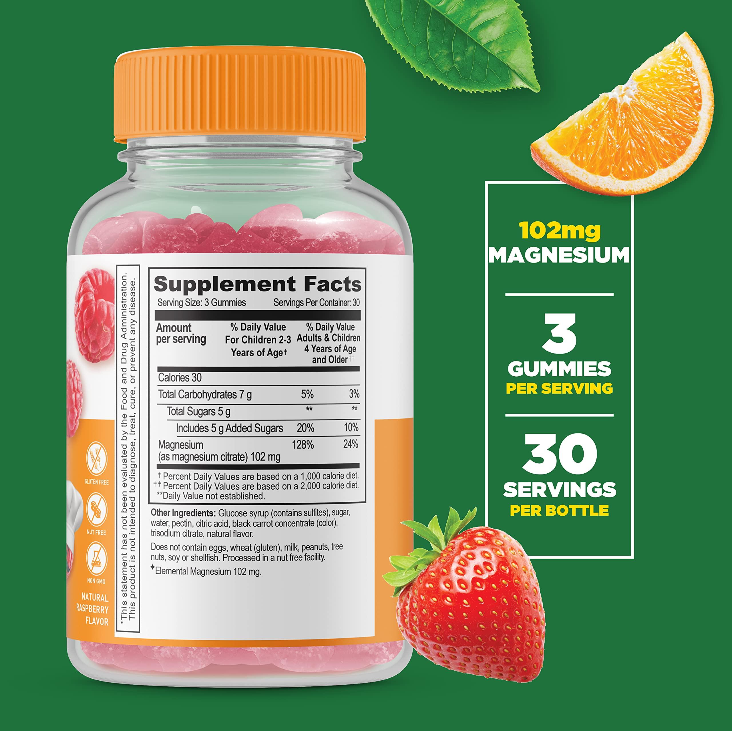 Lifeable Lifeable Magnesium Kids + Multivitamin Kids, Gummies Bundle - Great Tasting, Vitamin Supplement, Gluten Free, GMO Free, Chewable Gummy