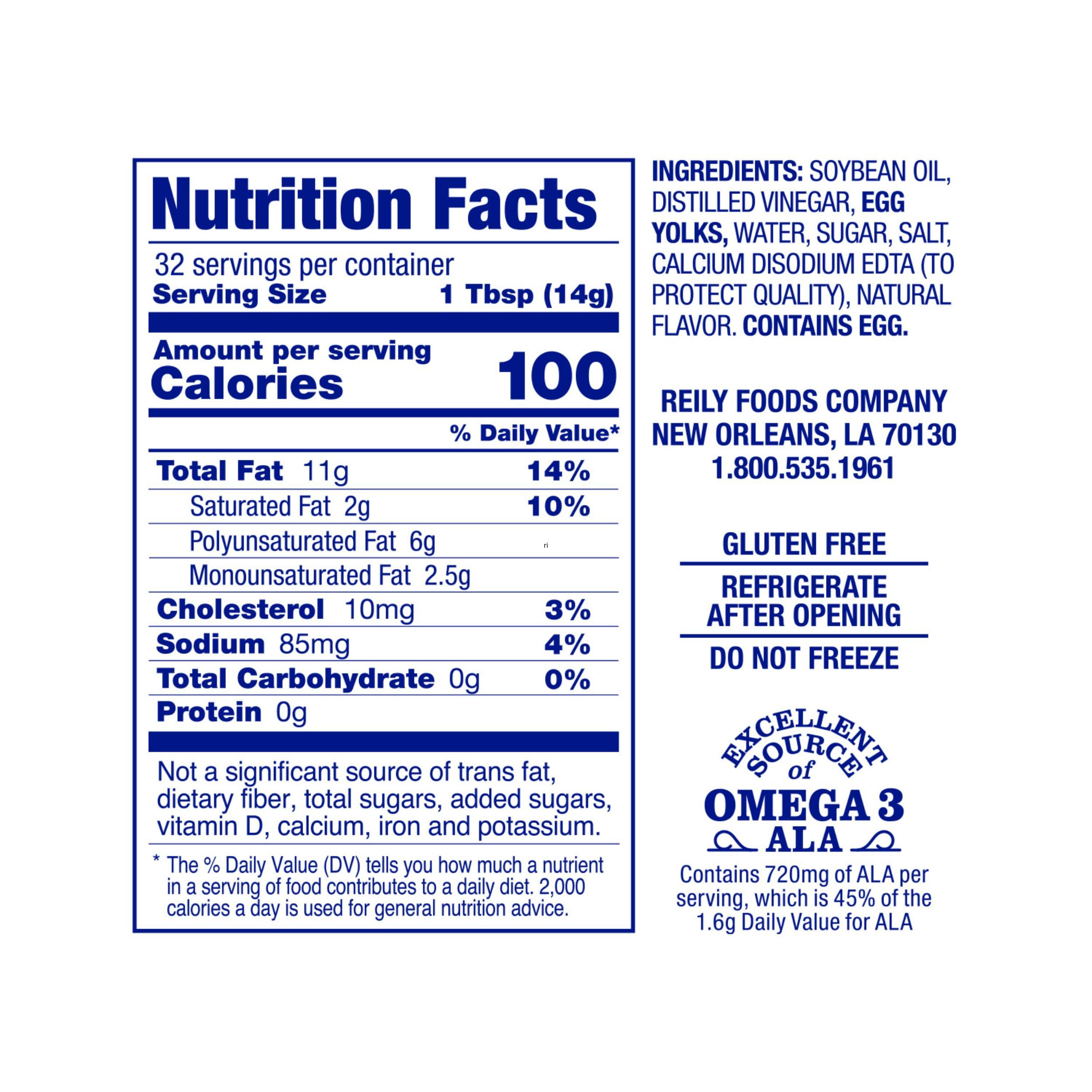 Blue Plate Mayonnaise Blue Plate Real Mayonnaise, 16 Fl Oz Jar (Pack of 1)