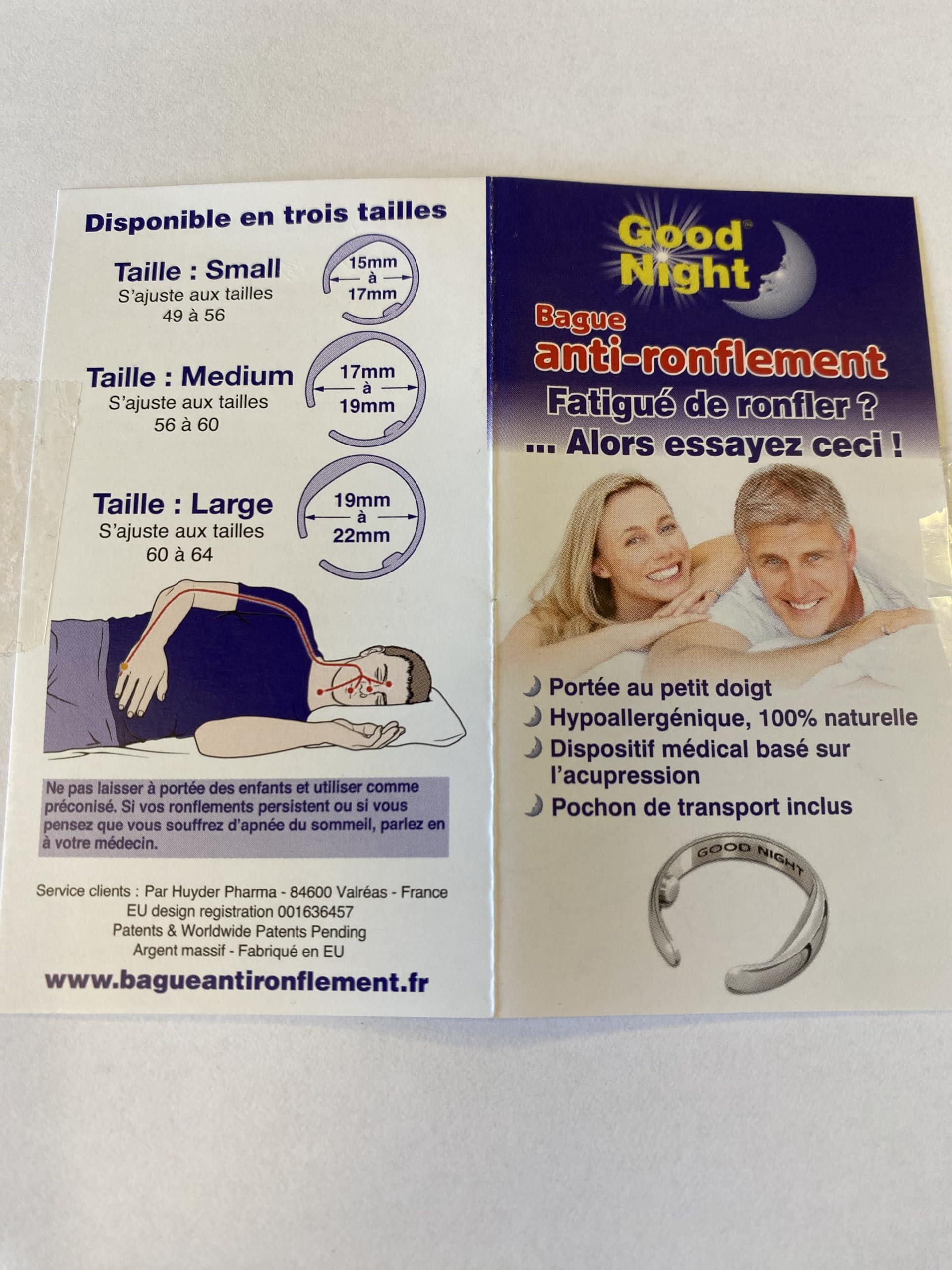 Polaroisin International Huyder Pharma Good Night Anti-Snoring Ring Large