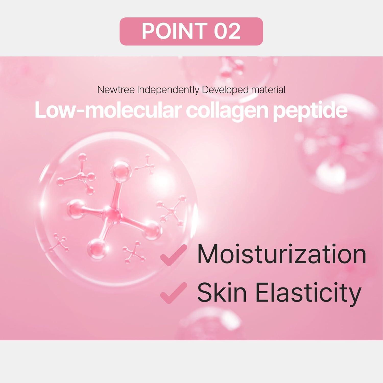 EVER COLLAGEN EVER COLLAGEN Beauty Ampoule - Liquid Marine Multi Collagen Drink Low Molecular Collagen Peptitdes Drinkable Supplement for Hair, Skin, Nail (1 Bottle Per Day, 14 Bottles)