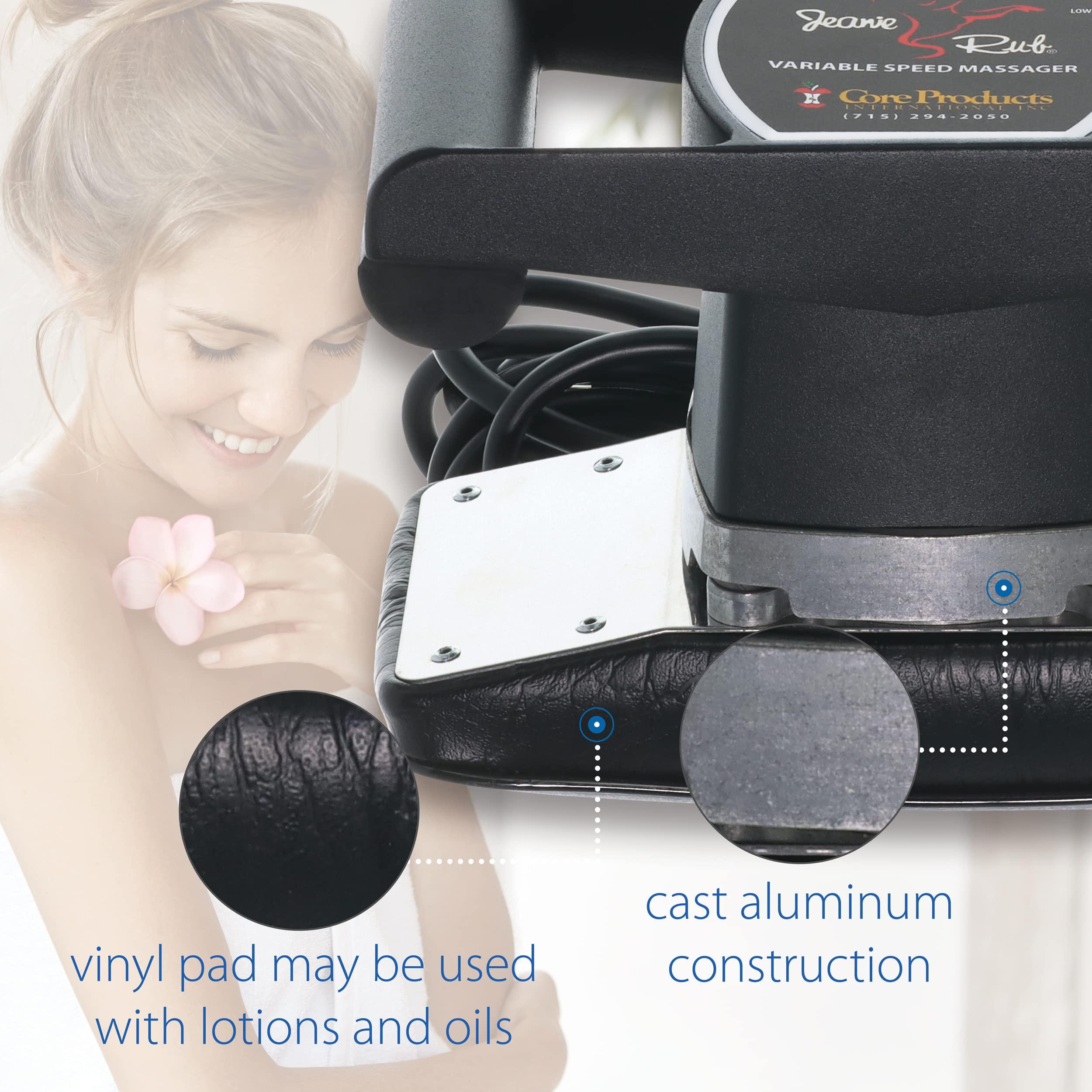 Core Products Core Products Jeanie Rub Variable Speed Massager, Premium Quality Deep Tissue Back & Shoulder Massager for Pain Relief, Body Massager for Back, Neck, Lower Back & Cellulite Massage