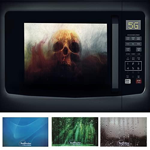 Smart-Safe.com Smart-Safe.com MicroSafe EMF Blocker Microwave Cover - Magnetic EMF Shield, MF & RF Frequency Protection 100% - EMF Blockers for Home Appliances, Easy Apply EMF Protection - Jungle Spirit, Medium 14"