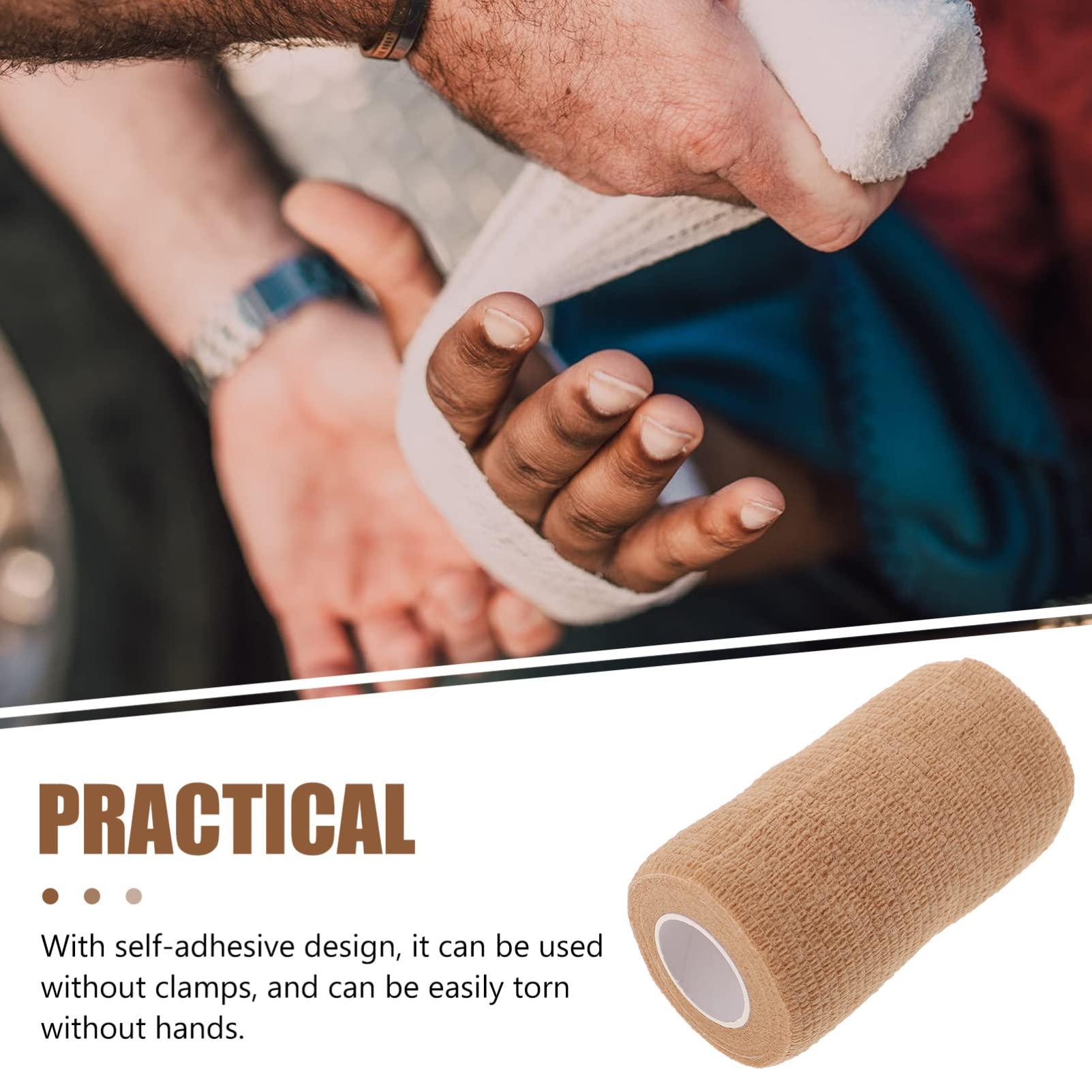 Healifty 1 Roll Self Adhesive Elastic Handle Grip Wrap Leg Japanese Wrap Finger Tape Goon Tape Knee Sports Belt Fitness Spandex Portable