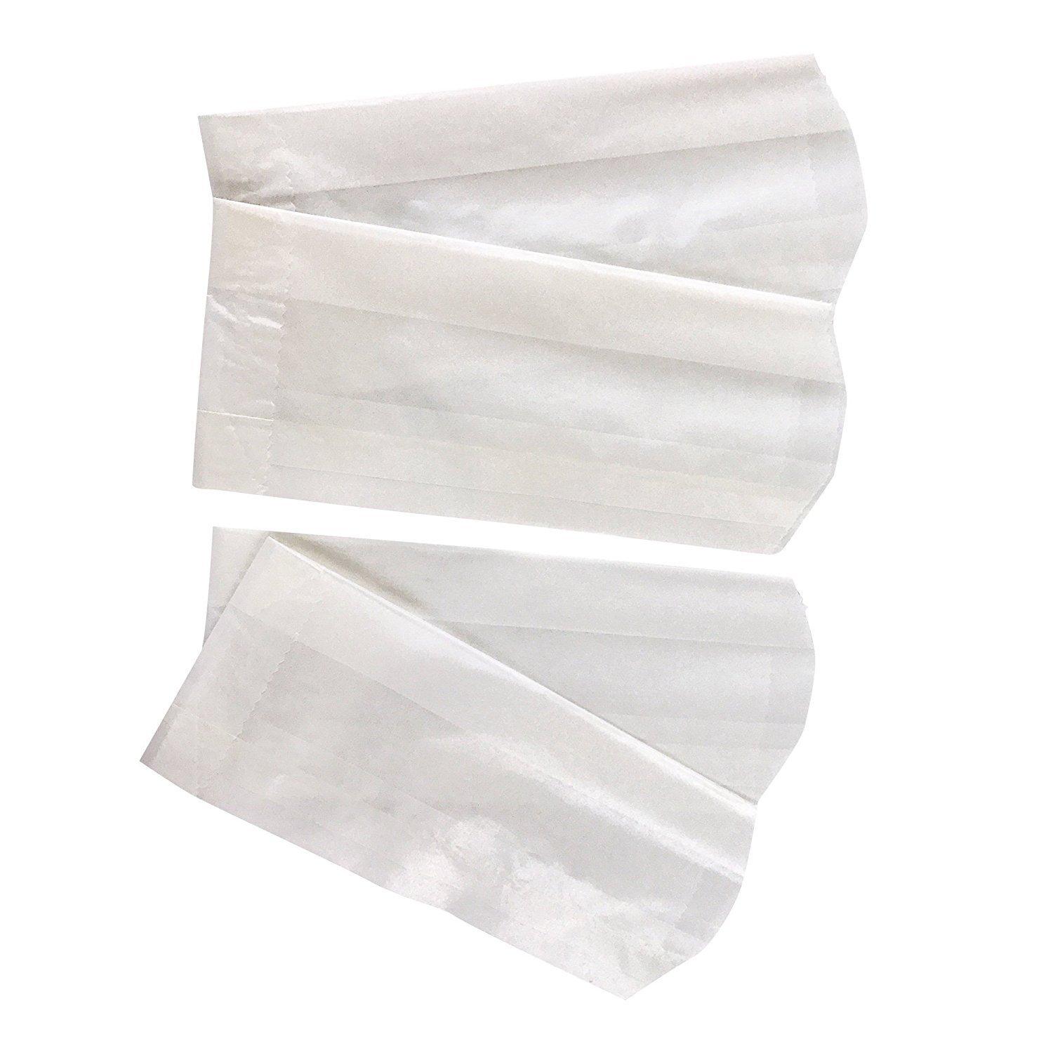 The Baker Celebrations Small Square Glassine Wax Paper Bags lb. Food Grade Grease Resistant White Paper Mini Bag for Snacks Candies and Crafts (Pack of 200)