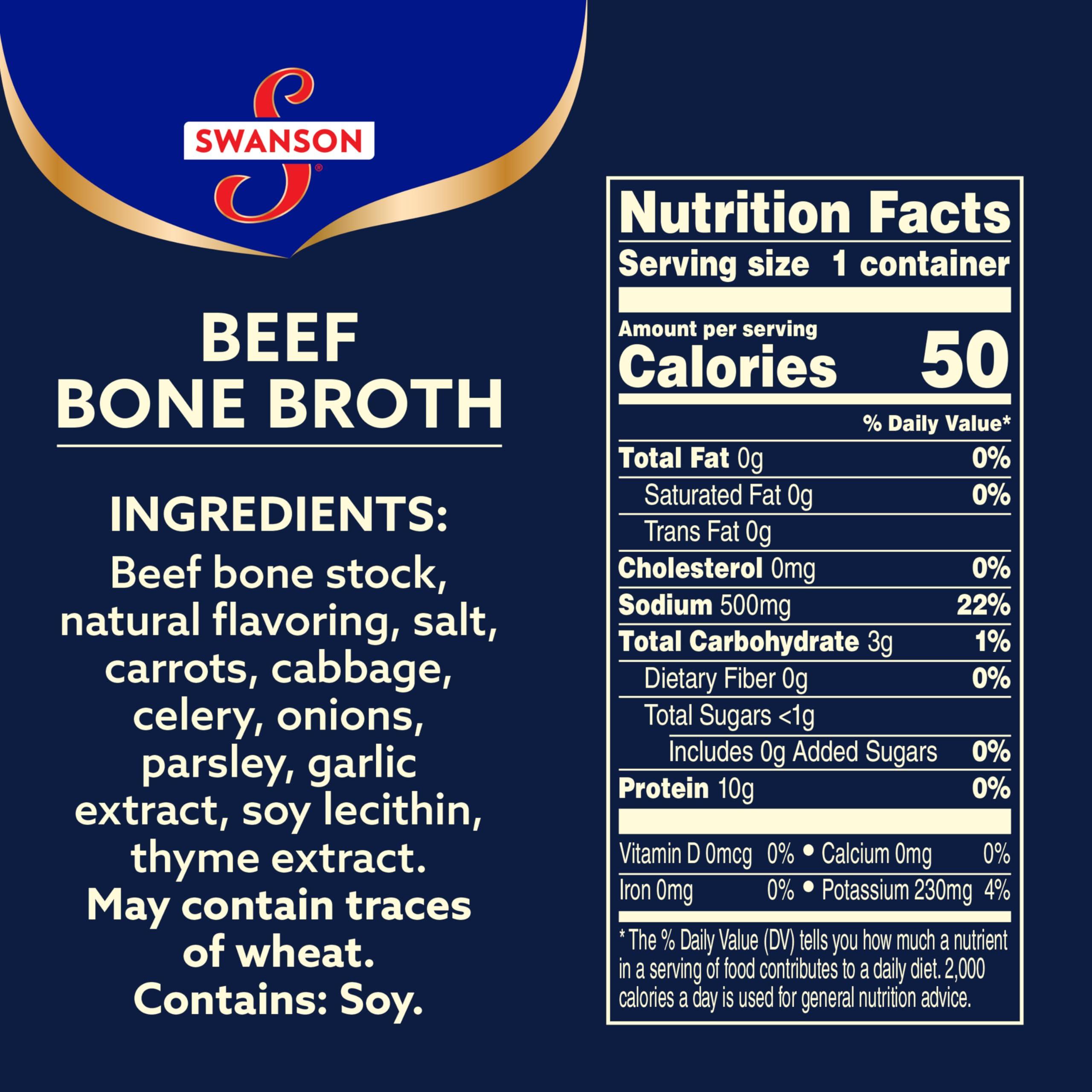 Swanson Swanson Sipping Bone Broth, Beef Bone Broth, 10.75 OZ Cup
