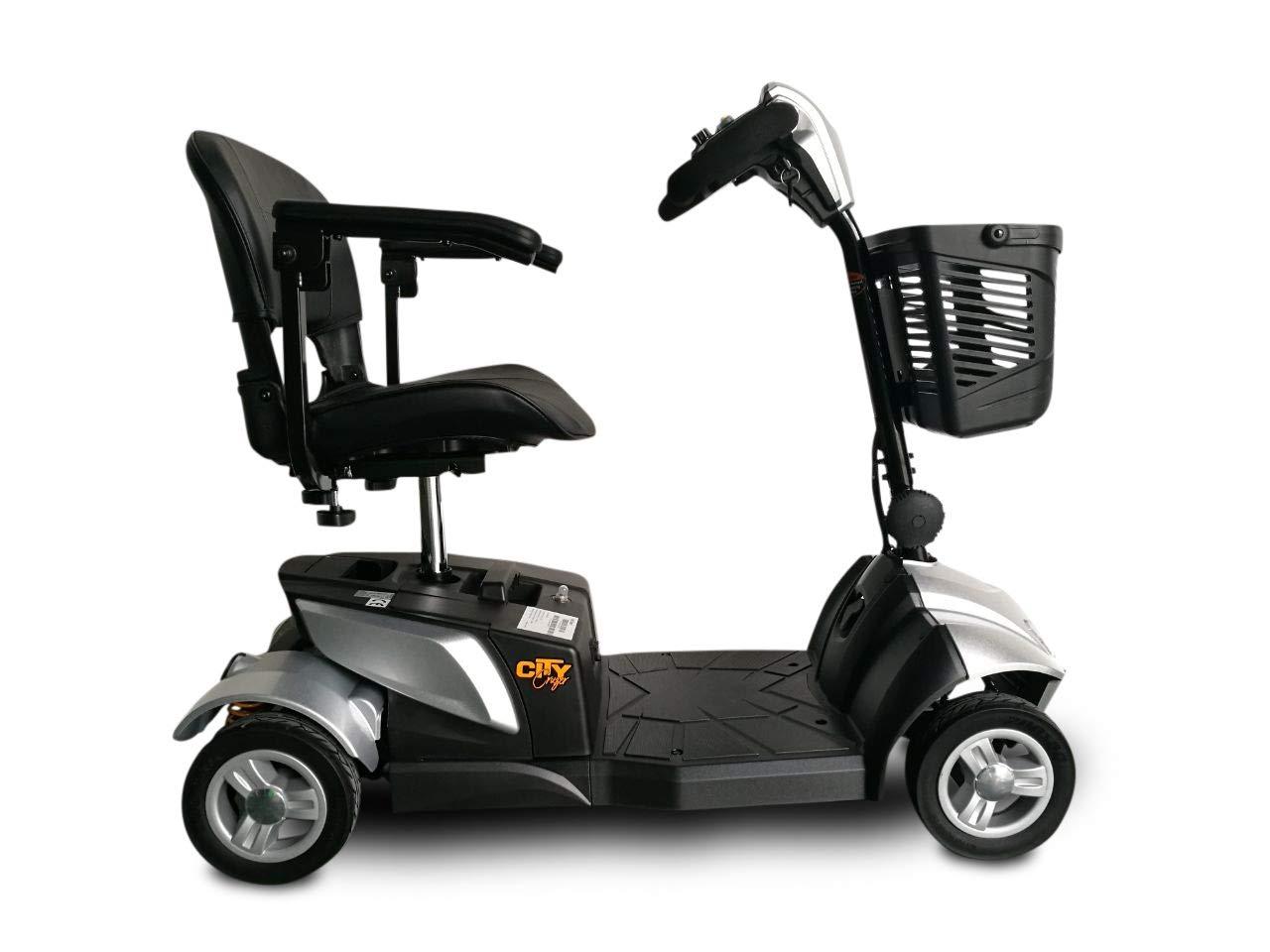 EV RIDER Ev Rider CityCruzer 4 Wheels Transportable Mobility Scooter, Silver