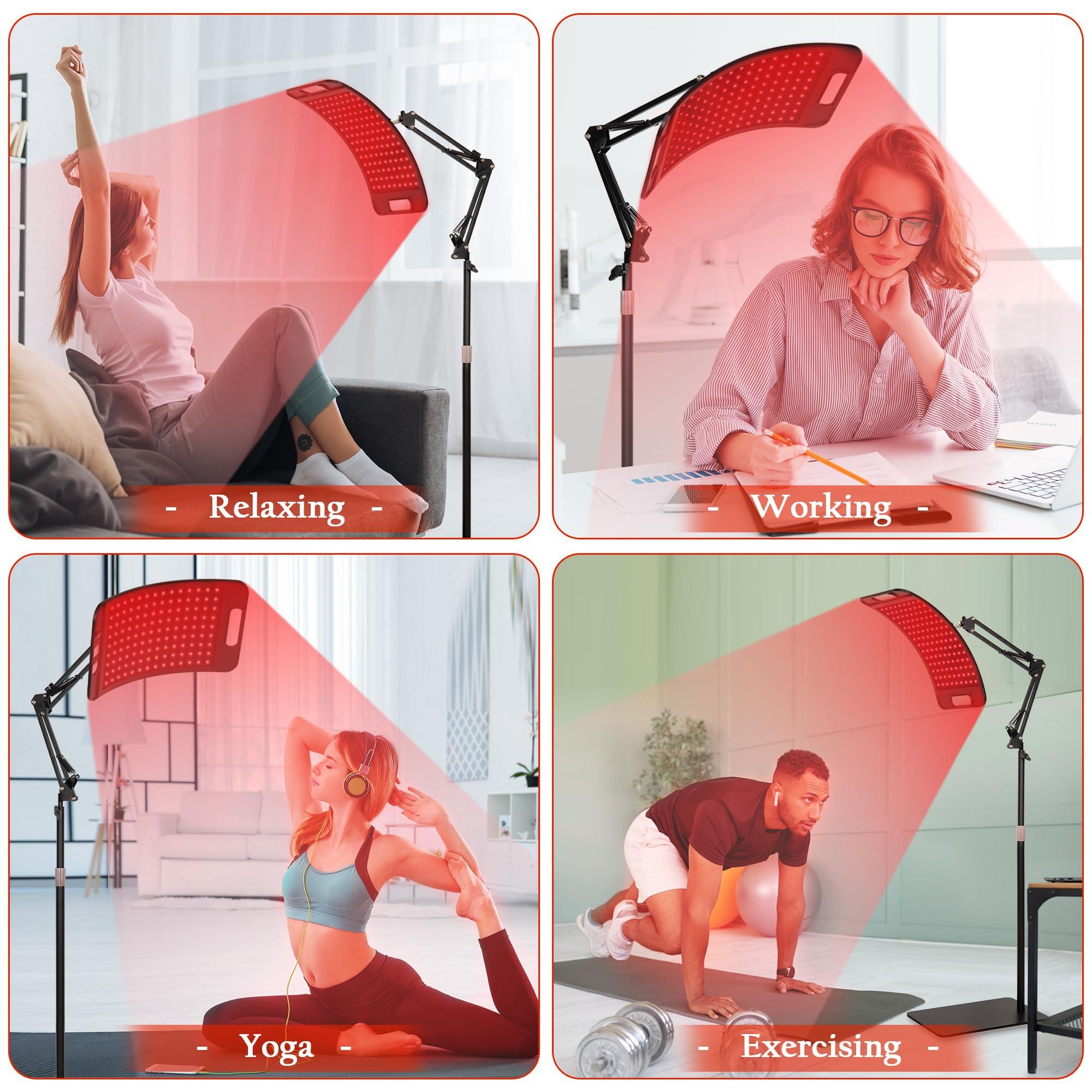 SAVILER SAVILER Red Light Therapy, Red Light Therapy for Face and Body with Adjustable Stand, Red Light Therapy for Panel, 660nm & 850nm Infrared Red Light Therapy Device at Home Use