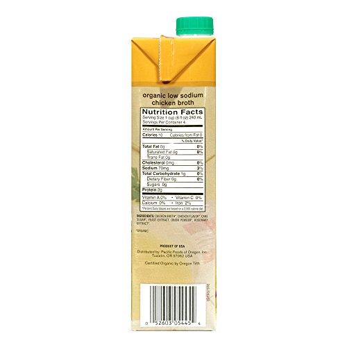 Pacific Foods Pacific Foods Organic Free Range Chicken Low Sodium Broth, 32 oz