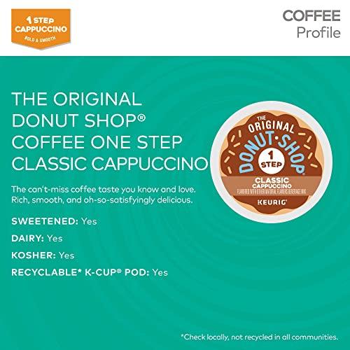 The Original Donut Shop The Original Donut Shop One-Step Classic Cappuccino, Keurig Single-Serve K-Cup Pods, 60 Count (6 Packs of 10)