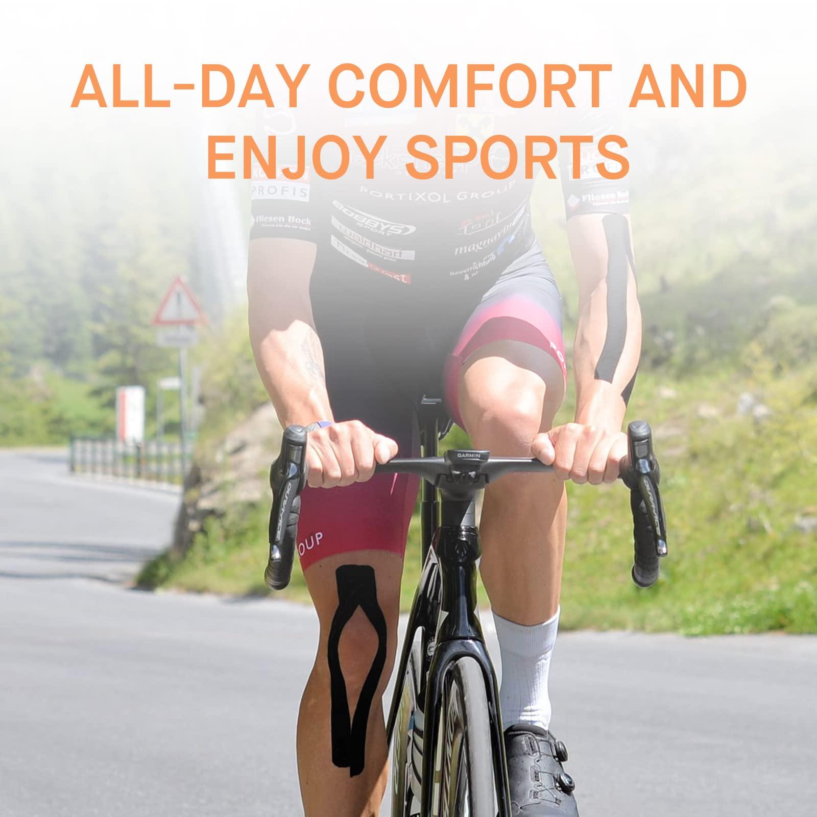 OK TAPE OK TAPE Kinesiology Tape, Basic Original Cotton Elastic Athletic Tape for Support and Recovery, Sports Tape Therapeutic Pain Relief, 2in16.4ft Uncut Roll - Pink