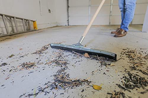 Ettore Ettore 24-Inch Curved Industrial Duty Steel Floor Squeegee, Silver, 24 In (54524)