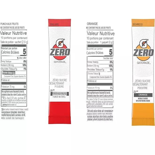 Gatorade Gatorade G Zero Powder Variety Pack - 40 count - Sugar-Free Hydration with Essential Electrolytes