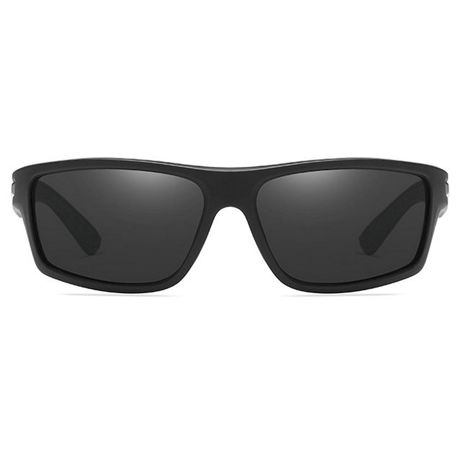 willochra willochra Full lens Polarized Reading Sunglasses for Men Driving Wrap Around Sports Square Presbyopia Reader (black, 2.25, x)