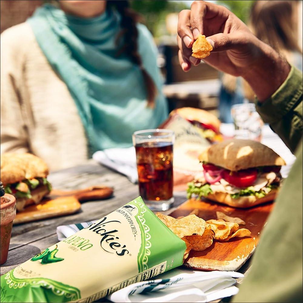 Blunon Miss Vickie Potato Chips Variety Pack - Kettle Cooked Bulk Assortment - Care Package Gift Box (30 Count)