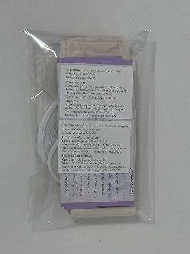 Mybow Mybow Umbilical Hernia Belt Baby, Infant Belly Button Band, Umbilical Cord Cover for Newborn Abdominal Binder, Hernia Support Truss, Belly Button Shaper, Adjustable Navel Band with 3 Compression Pad