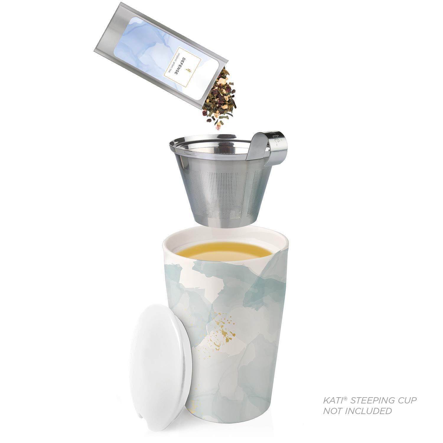 Tea Forte Tea Forte Single Steeps Loose Leaf Wellness Tea Sampler, Assorted Variety Tea Box, Single Serve Pouches, 15 Count (Pack of 1)