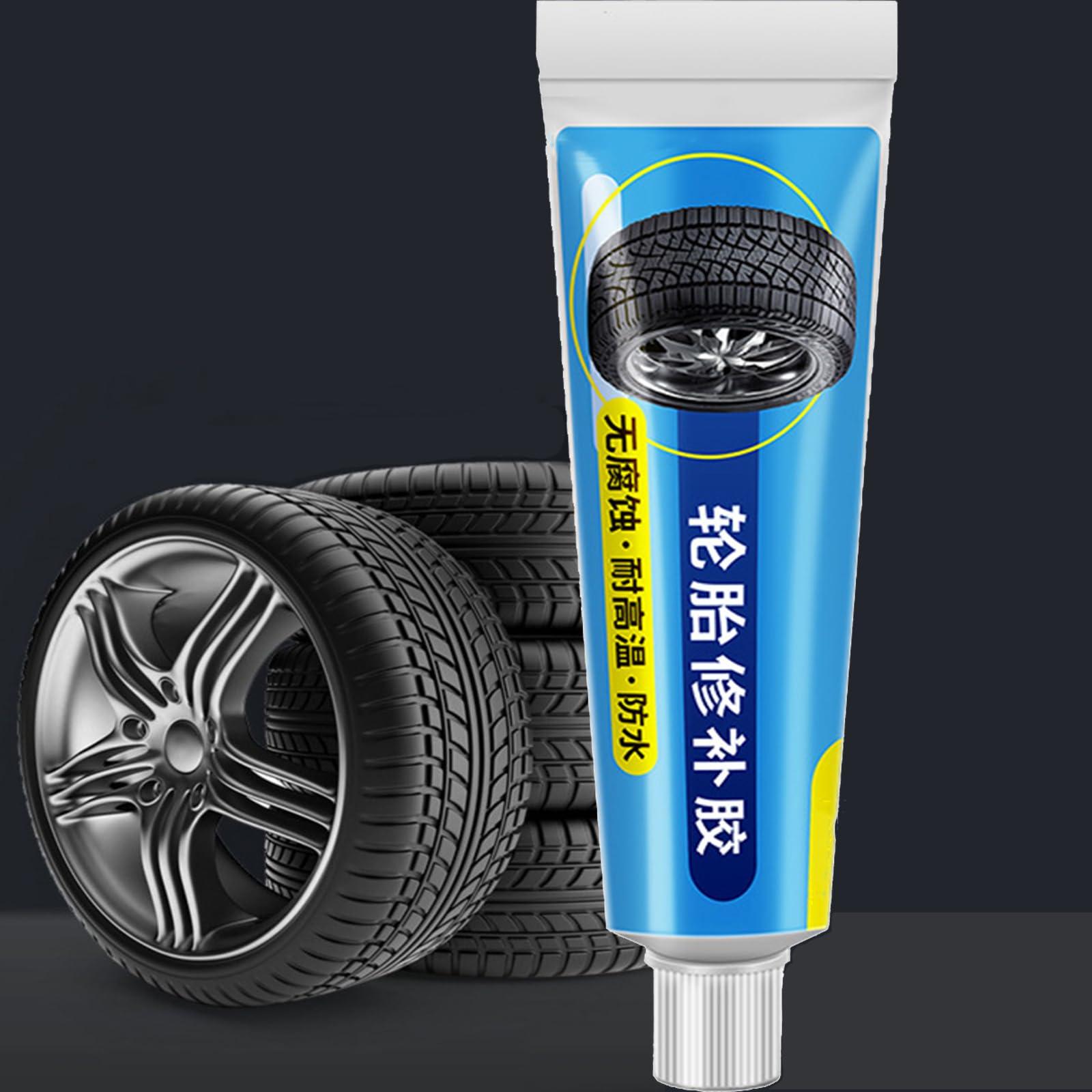 INHLUGLK INHLUGLK Black Tyre Repair Instant Car Tire Repair Adhesive Glues, Tire Repair Glue Liquid Strong Glues, Instant Strong Bond Leather Glue (3pcs)