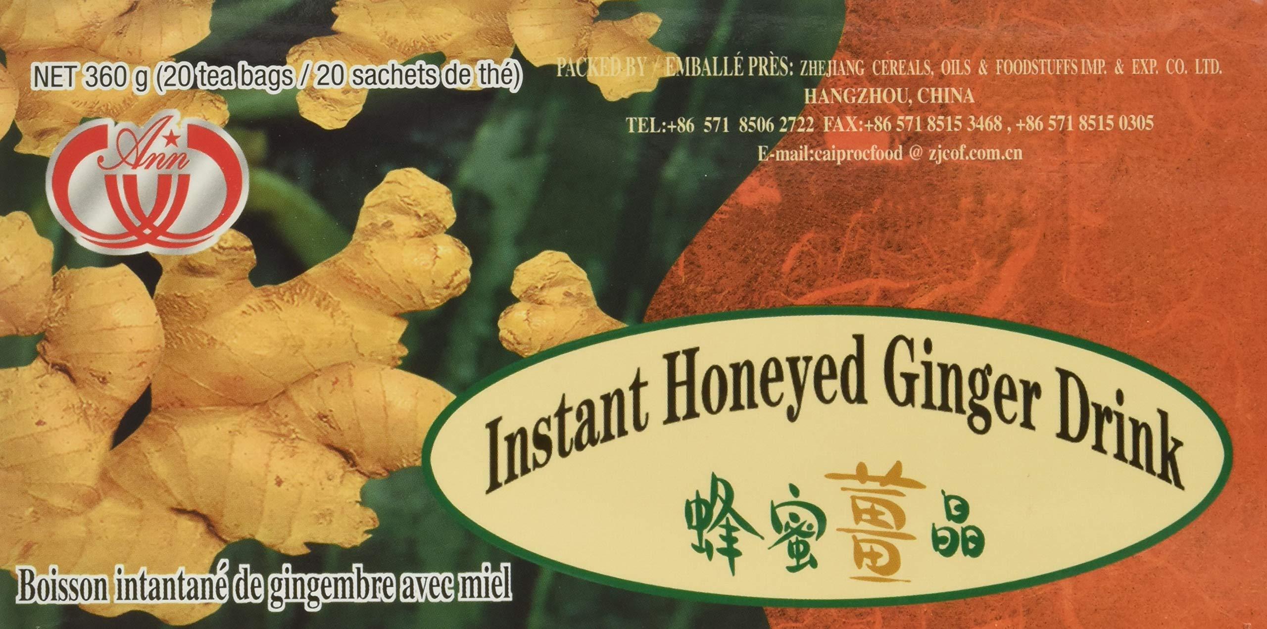 Ann Taylor 3-Pack of Instant Honeyed Ginger Drink 360g, Each Box, 20 Tea Bags,