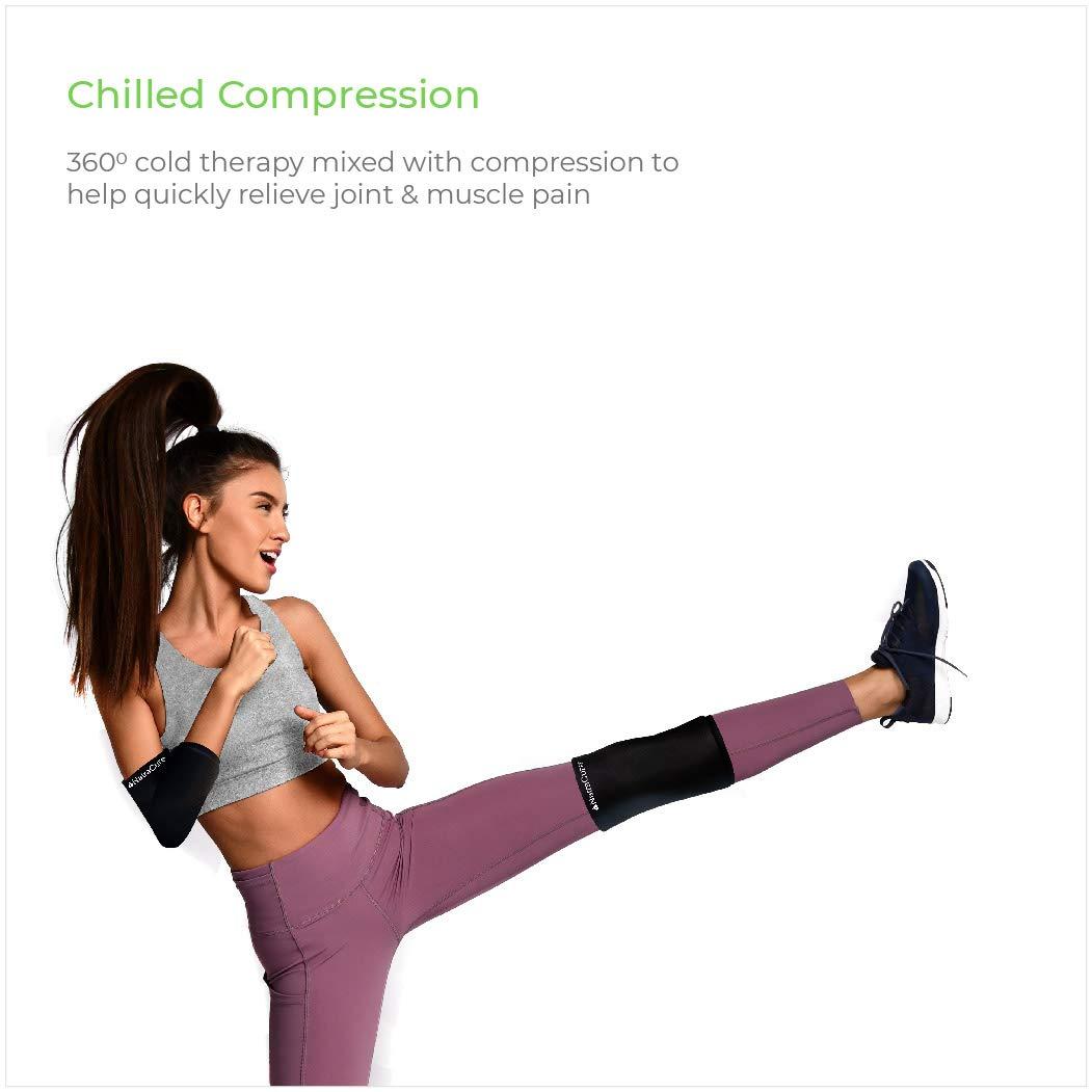 NatraCure FlexiKold Large Gel Ice Pack and NatraCure Gel Cold Sleeve Wrap - Size: Large