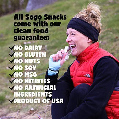 Sogo Snacks No Sugar Variety, 100% Grass-fed/finished, Non-GMO Beef Sticks. No Added Nitrates, Gluten, Soy, MSG, Dairy or Nuts. Keto, Whole & Paleo. (8 Original, 8 Chimichurri, 8 Jalapeno, 24-Cnt, 1-oz Sticks)