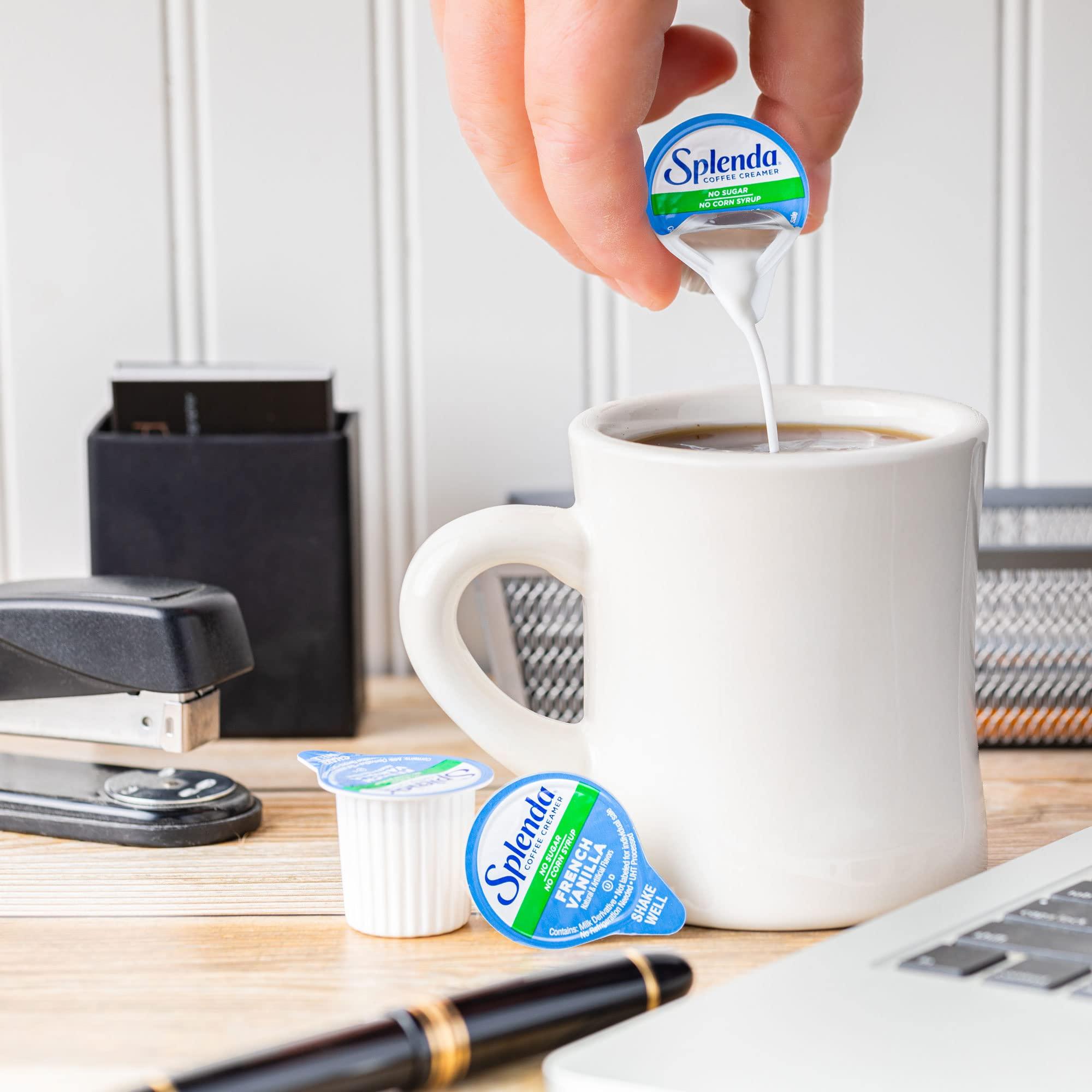 SPLENDA SPLENDA Single Serve Coffee Creamer Cups, Sugar Free French Vanilla, 48 Count (Pack of 2)