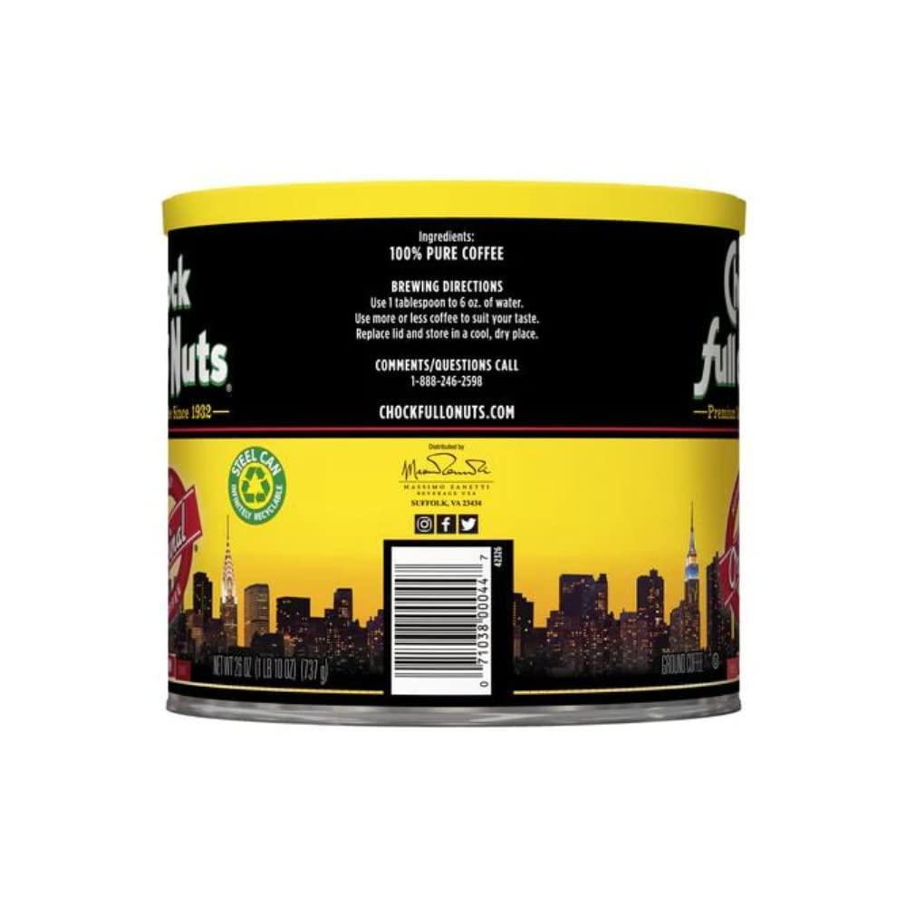 Chock Full o\' Nuts Chock Full o\' Nuts Coffee, Original 26 Ounce (Pack of 4)