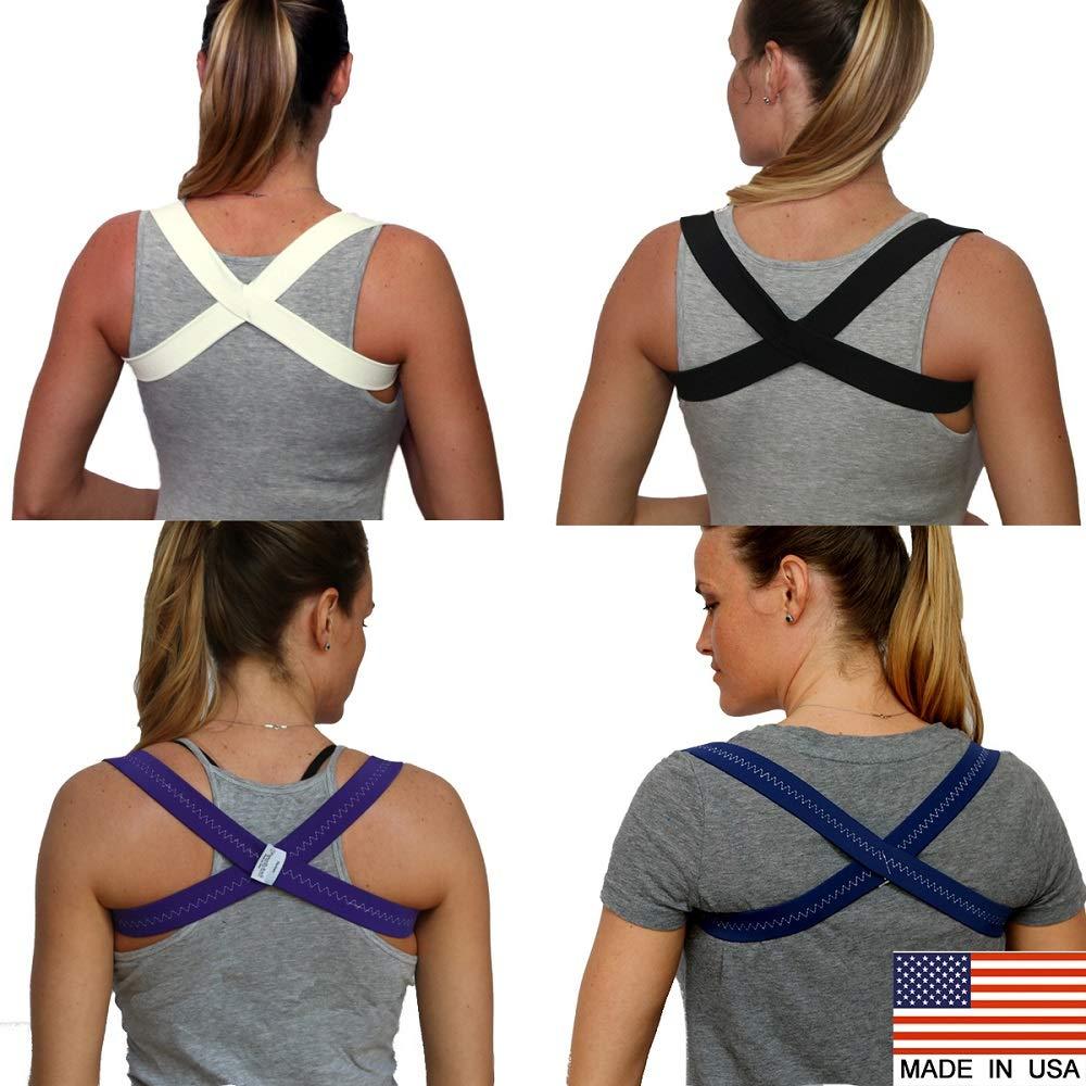 POSTURIFICBRACE .COM ENJOY INSTANT POSTURE IMPROVE Posture Corrector Softer More Comfortable Wear 15 Minutes A Day Shoulder Support Posture Brace Posturific Brace Including 4 Posture Exercises - Available in Colors and Sizes (Black XLarge)