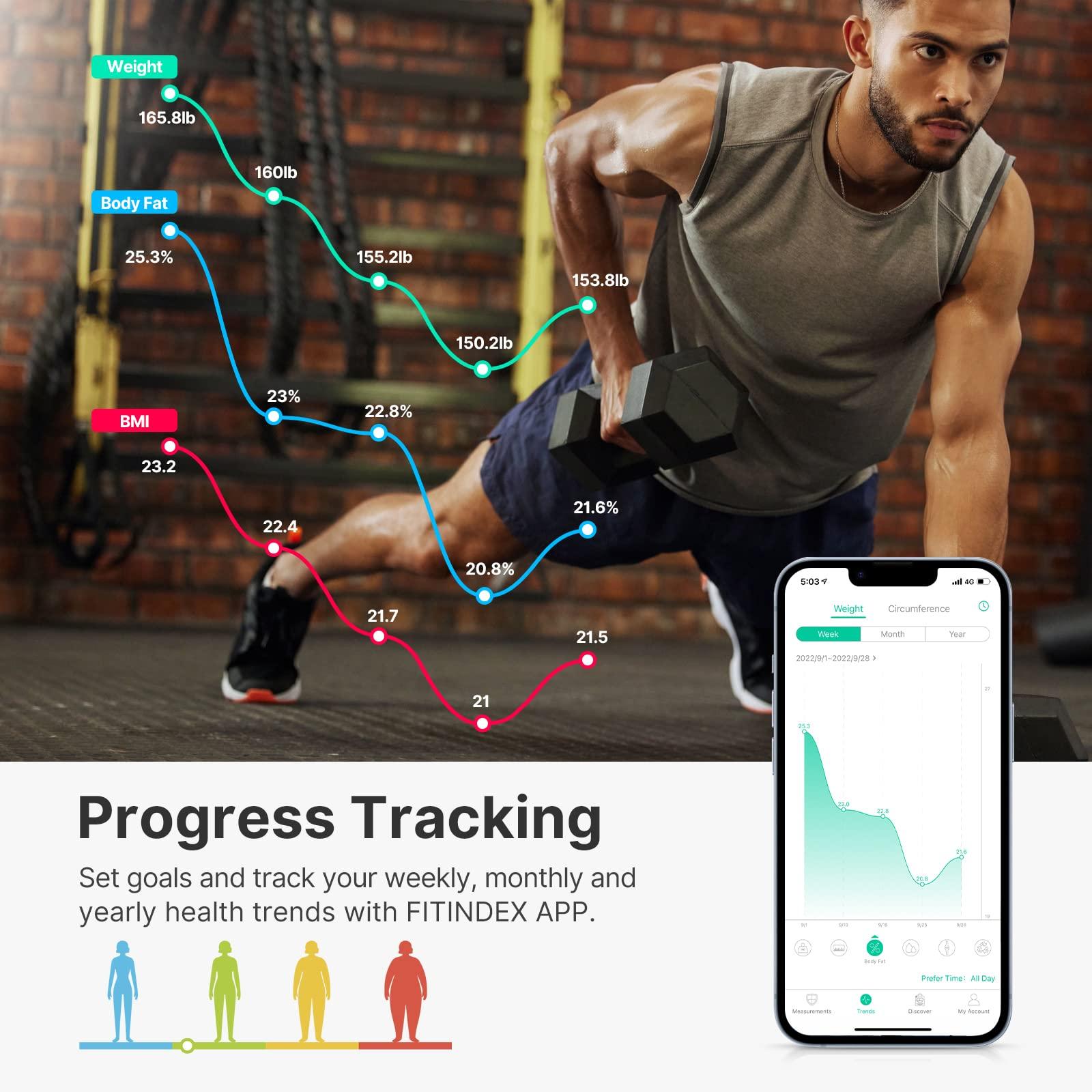 FITINDEX FITINDEX Digital Scale and Smart Body Tape Measure