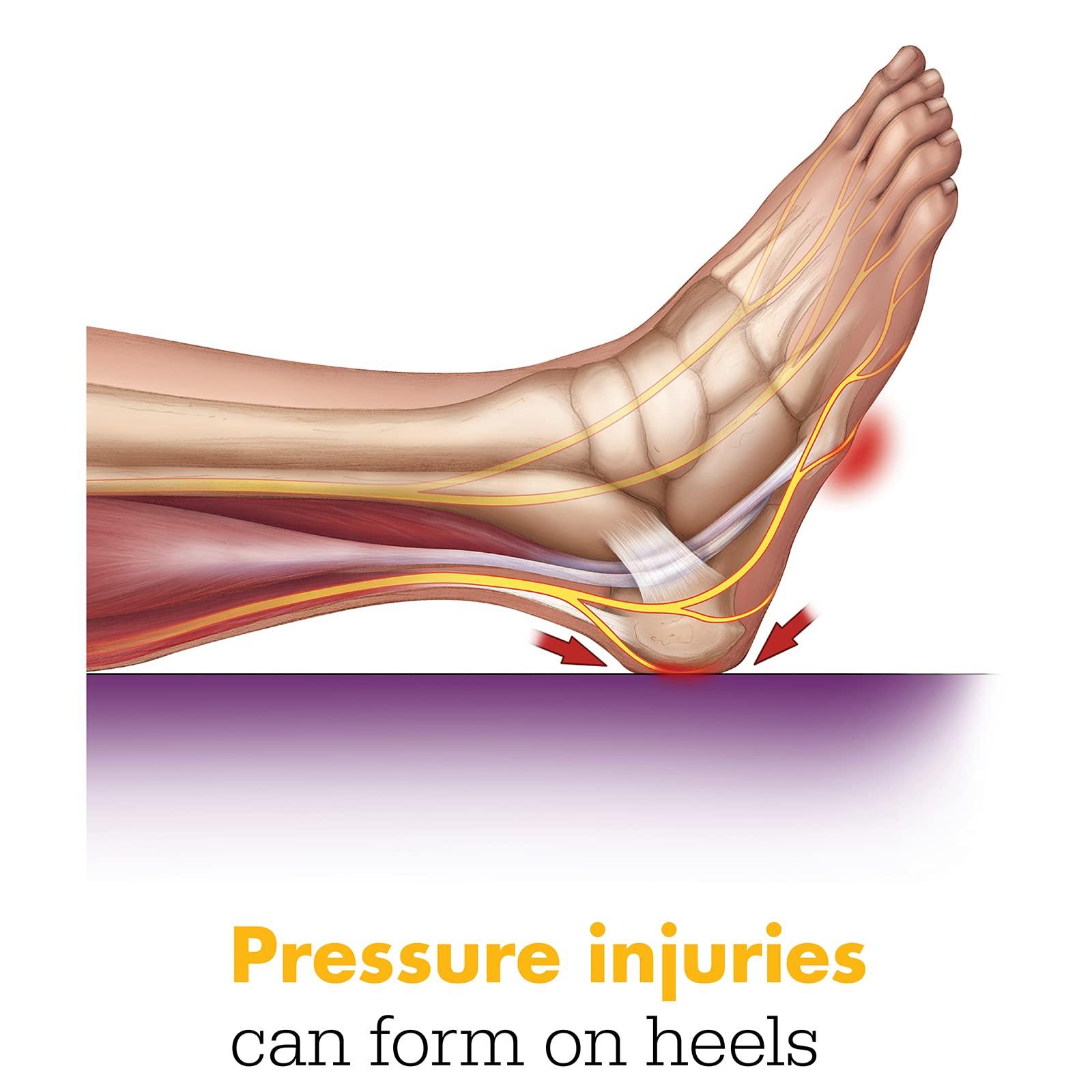 Sage Stryker - Sage Prevalon Heel Protector III 2 Heel Protectors - Cushioned Boot for Heel Pressure Relief with Stabilizing Wedge for Bed-Bound Individuals Petite Size