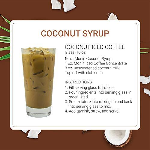 Monin Monin - Coconut Syrup, Sweet and Rich, Great for Cocktails and Smoothies, Gluten-Free, Non-GMO (1 Liter, 4-Pack)
