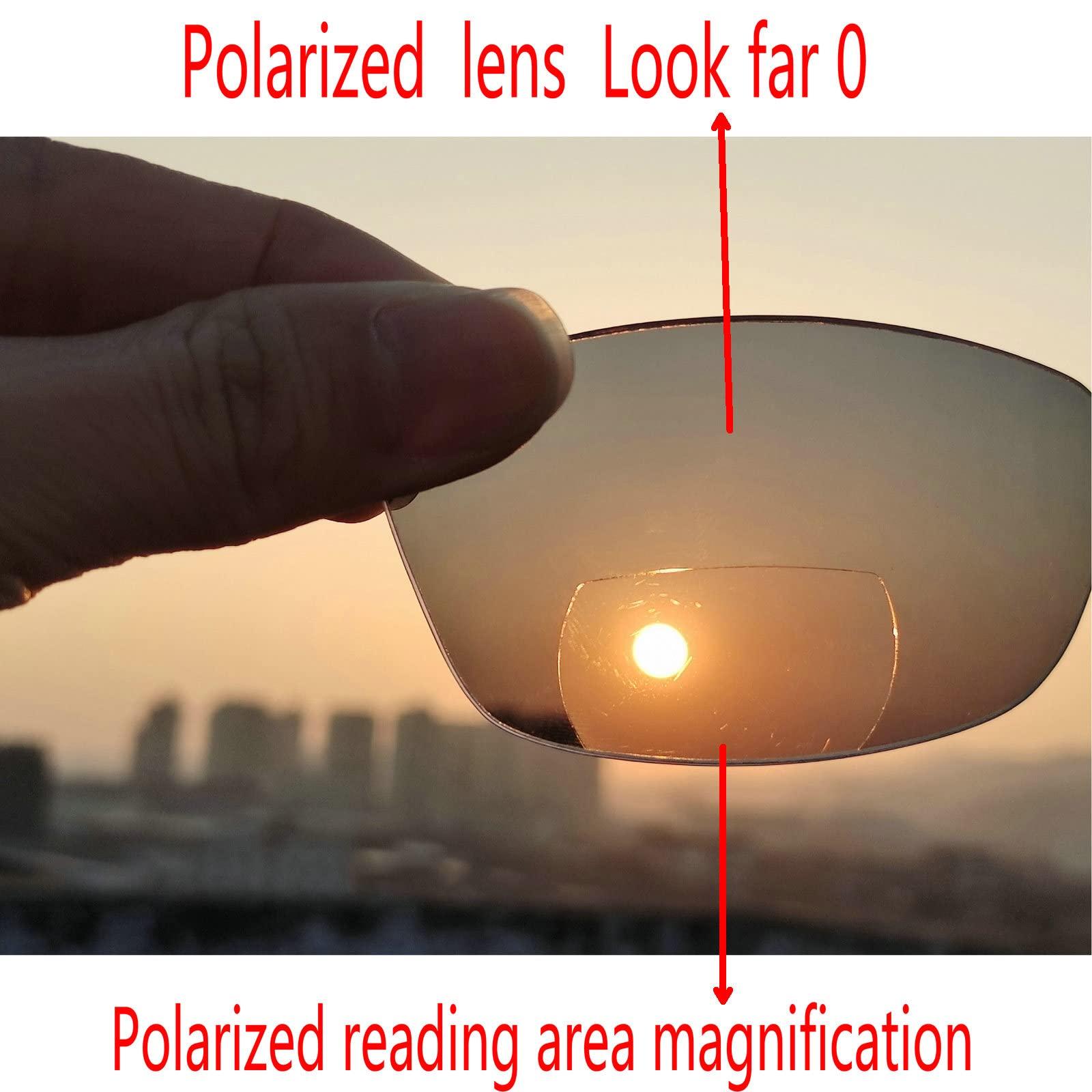 willochra Polarized Bifocal Sunglasses for Men and Women Wrap Around Outdoor Sports Reading Sun Glasses with Built In Readers (250 magnification, black)