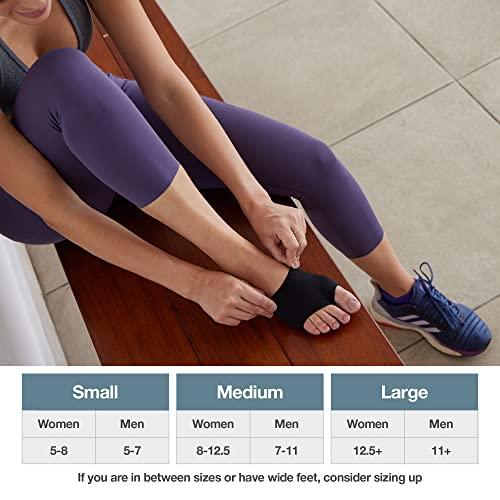 ZenToes ZenToes Metatarsal Pads for Men and Women - Ball of Foot Pain Relief Cushions for Sesamoiditis, Metatarsalgia, Morton's Neuroma - 2 Pairs Fabric Sleeves with Gel Inserts (Small, Black)