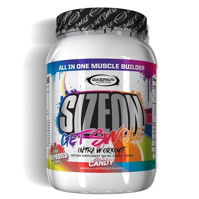 Gaspari Nutrition Gaspari Nutrition SizeOn, The Ultimate Hybrid Intra-Workout Amino Acid & Creatine Formula, Increased Muscle Volume & Muscle Recovery (3.59 Pound, Rainbow Candy)