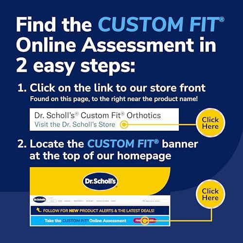 Dr. Scholl's Dr. Scholls Custom Fit Orthotics 3/4 Length Inserts, CF 220, Customized for Your Foot & Arch, Immediate All-Day Pain Relief, Lower Back, Knee, Plantar Fascia, Heel, Insoles Fit Men & Womens Shoes