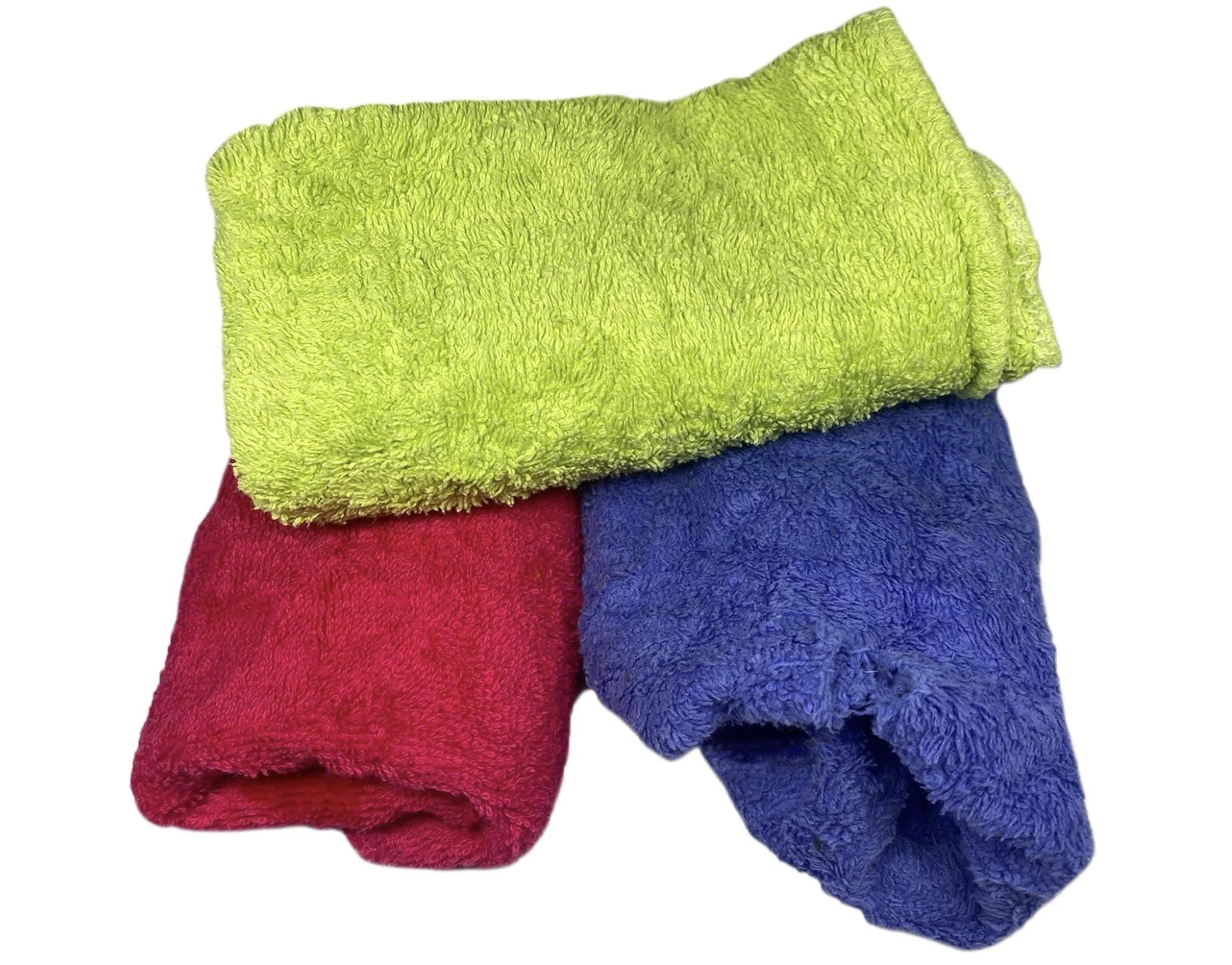 SupremePlus SupremePlus Premium Color Terry Cloth Towel Rags - Shop Heavy Duty Cleaning Rag Towels in Bag for Housekeeping, Restaurant & Commerical Company, Wipes House, Kitchen, Bathroom & Garage (5 lbs. Bag)