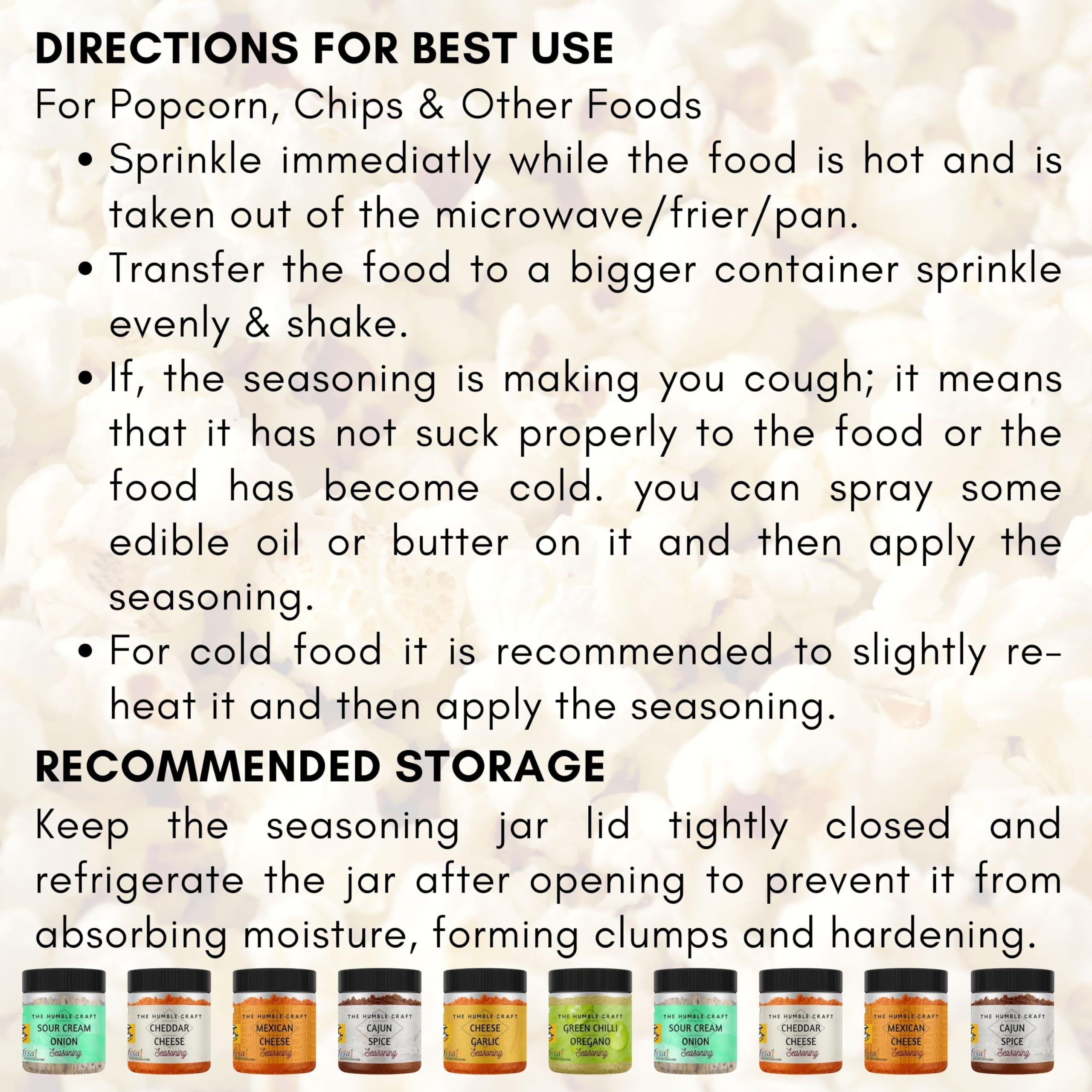 The Spice Rack Mexican Cheese Seasoning Powder (Sprinkle on Popcorn, Fajita, Fries, Taco / Tacos, Nachos, Tortillas, Burrito, Enchilada & other Mexican Snacks | Cheese Flavouring Powder, Taste and Aroma Enhancer | E